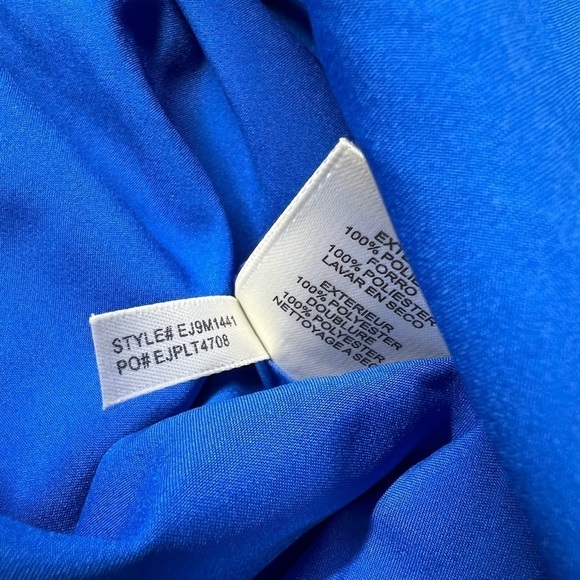 ELIZA J Faux Wrap Maxi Dress Blue 2 - Picture 11 of 11